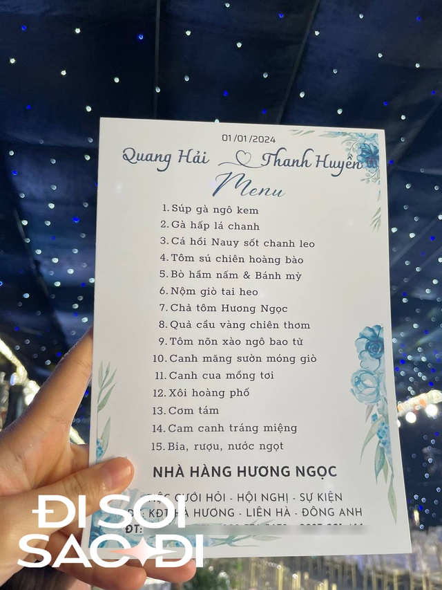 Cận cảnh tiệc cưới Quang Hải - Chu Thanh Huyền tại Đông Anh: "Ê hề" món, nhìn thôi cũng thấy đã mắt- Ảnh 2. Cận cảnh tiệc cưới Quang Hải - Chu Thanh Huyền tại Đông Anh: "Ê hề" món, nhìn thôi cũng thấy đã mắt- Ảnh 2.
