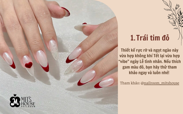 9 mẫu nail hot nhất tại các tiệm lúc này: Nàng diện Tết thì xinh sang "hết nước chấm"- Ảnh 1.