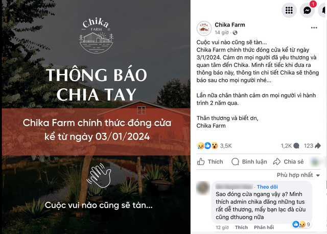 Chika Farm tiết lộ "số phận" vườn thú sau khi đóng cửa, nhiều dân mạng vẫn hi vọng sẽ mở trở lại- Ảnh 1.