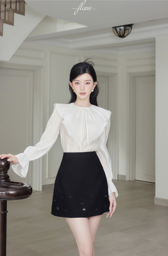 Mặc đẹp như nàng tổng tài Kim Yoo Jung với 10 mẫu áo blouse trắng siêu xinh diện Tết- Ảnh 12.