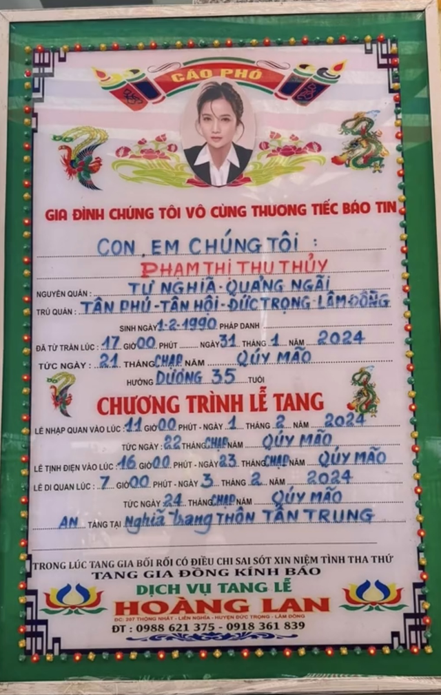 Cáo phó diễn viên Thủy Phạm: Linh cữu được an táng, đồng nghiệp không khỏi xót xa vì 1 chi tiết- Ảnh 2.