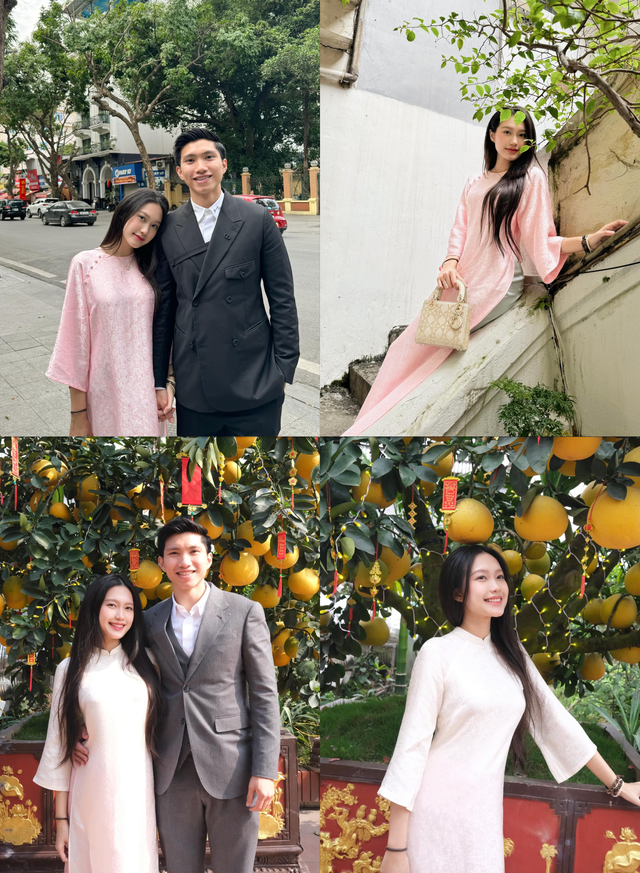 Tết của hội WAGs Việt: Hải My lúc áo dài, khi áo phao, Chu Thanh Huyền diện đồ 20 triệu mà "vẫn thấy tức"- Ảnh 2.