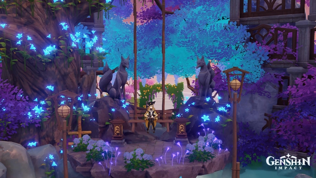 Nữ game thủ Genshin trổ tài khéo tay, xây Ấm Trần Ca đẹp như tranh vẽ khiến người xem thích thú- Ảnh 3.