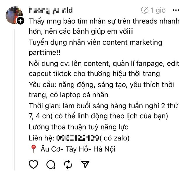 Gen Z đang đổ bộ Threads để "chốt đơn", HR cũng chớp cơ hội đăng tin tuyển dụng kiếm các “bảnh" tiềm năng- Ảnh 5.