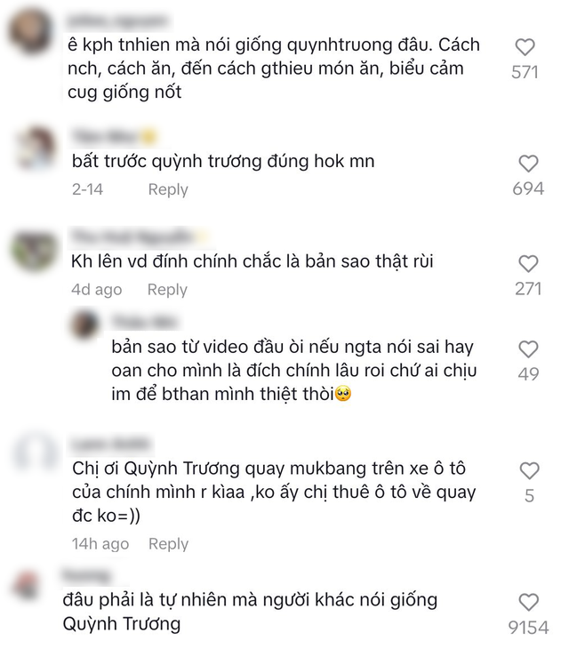 Rần rần trước nghi vấn "hot girl đạo nhái tiên nữ mukbang", bắt chước từ clip đến cả cách ghi tiểu sử?- Ảnh 5.