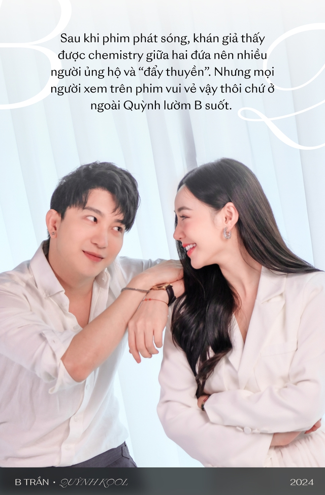 Phỏng vấn B Trần - Quỳnh Kool: Vướng tin "phim giả tình thật" là chuyện bình thường, còn về ra mắt gia đình thì...- Ảnh 2.