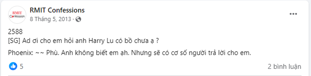 Những màn tỏ tình với Harry Lu trên trang confession RMIT 11 năm trước hot lại: Em thích anh quá rồi thì phải làm sao?- Ảnh 14.