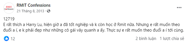 Những màn tỏ tình với Harry Lu trên trang confession RMIT 11 năm trước hot lại: Em thích anh quá rồi thì phải làm sao?- Ảnh 7.