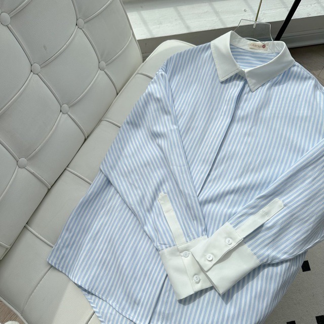 Kim Ji Won diện sơ mi xanh thanh lịch và sang quá đỗi, ngắm xong kiểu gì nàng cũng muốn sắm theo- Ảnh 6. Kim Ji Won diện sơ mi xanh thanh lịch và sang quá đỗi, ngắm xong kiểu gì nàng cũng muốn sắm theo- Ảnh 6.