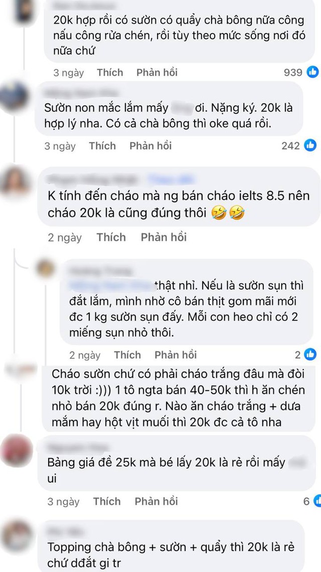Chủ quán “cháo sườn 9.0 IELTS” lên tiếng khi bị chê đắt đỏ: “Bát ăn thử giá 20.000 đồng tôi thấy hợp lý”- Ảnh 9. Chủ quán “cháo sườn 9.0 IELTS” lên tiếng khi bị chê đắt đỏ: “Bát ăn thử giá 20.000 đồng tôi thấy hợp lý”- Ảnh 9.