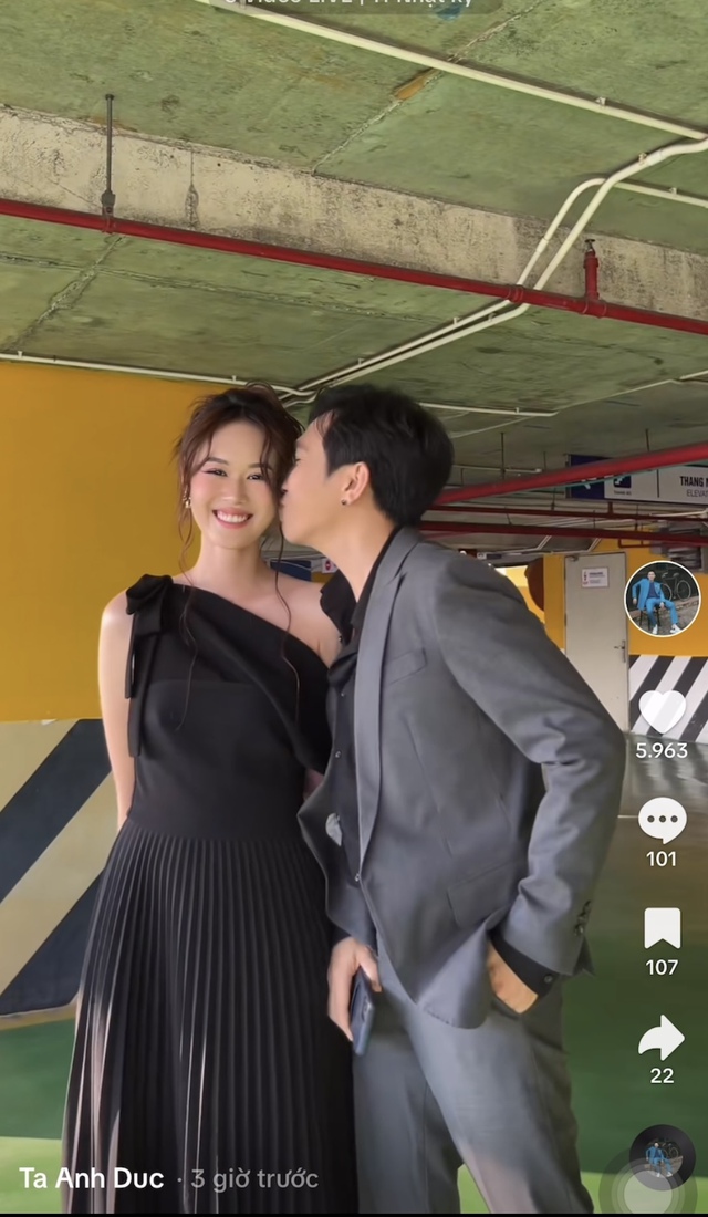 Anh Đức đăng video khoe vợ sắp cưới, biểu cảm khi hôn nửa kia gây chú ý- Ảnh 2.