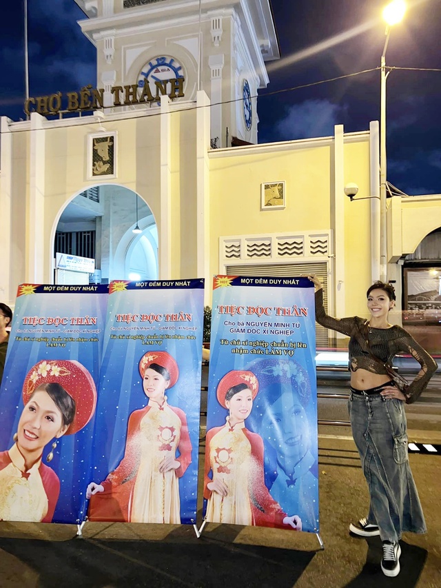 Tiệc độc thân không đụng hàng của Minh Tú: Poster phủ sóng khắp nơi, 1 chi tiết cực hài hước- Ảnh 1.