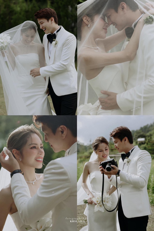 Bộ ảnh cưới tại Đà Lạt của Huỳnh Anh và bạn gái hơn 6 tuổi: Visual xịn cả đôi, còn "khoá môi" ngọt ngào- Ảnh 1.