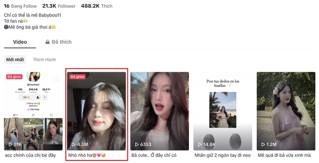 Hơn 4.5 triệu lượt xem bạn gái tin đồn của HIEUTHUHAI đánh dấu chủ quyền - Ảnh 2.