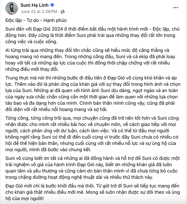 Suni Hạ Linh tại Đạp Gió: Nỗ lực thoát khỏi cái bóng của Chi Pu, vẫn trăn trở 1 điều đến tận cuối chương trình!- Ảnh 14. Suni Hạ Linh tại Đạp Gió: Nỗ lực thoát khỏi cái bóng của Chi Pu, vẫn trăn trở 1 điều đến tận cuối chương trình!- Ảnh 14.