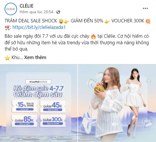 Bão sale 7/7: Hàng loạt shop thời trang giảm giá đậm lên tới 70% cho nàng Bão sale 7/7: Hàng loạt shop thời trang giảm giá đậm lên tới 70% cho nàng
