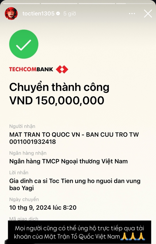 Thêm hơn 30 sao Việt đồng lòng đóng góp hàng tỷ đồng hỗ trợ bà con vùng bão lũ- Ảnh 5. Thêm hơn 30 sao Việt đồng lòng đóng góp hàng tỷ đồng hỗ trợ bà con vùng bão lũ- Ảnh 5.