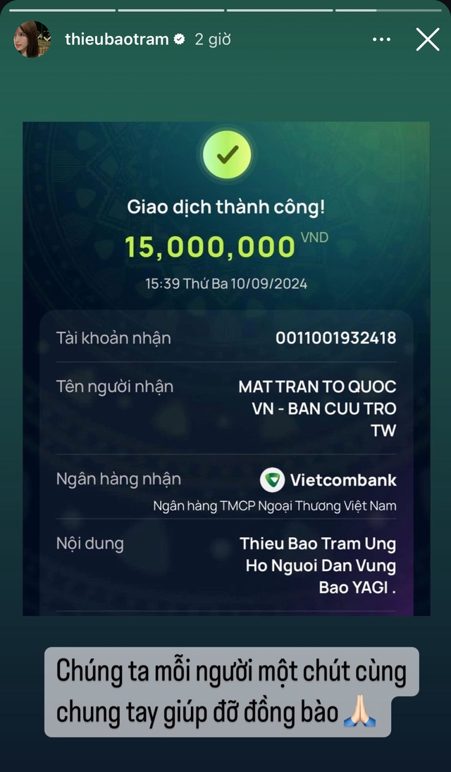 Thêm hơn 30 sao Việt đồng lòng đóng góp hàng tỷ đồng hỗ trợ bà con vùng bão lũ- Ảnh 25. Thêm hơn 30 sao Việt đồng lòng đóng góp hàng tỷ đồng hỗ trợ bà con vùng bão lũ- Ảnh 25.