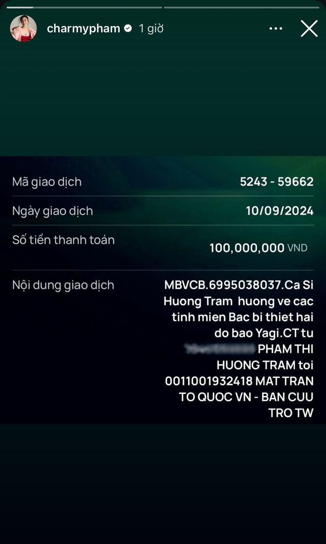 Thêm hơn 30 sao Việt đồng lòng đóng góp hàng tỷ đồng hỗ trợ bà con vùng bão lũ- Ảnh 26. Thêm hơn 30 sao Việt đồng lòng đóng góp hàng tỷ đồng hỗ trợ bà con vùng bão lũ- Ảnh 26.