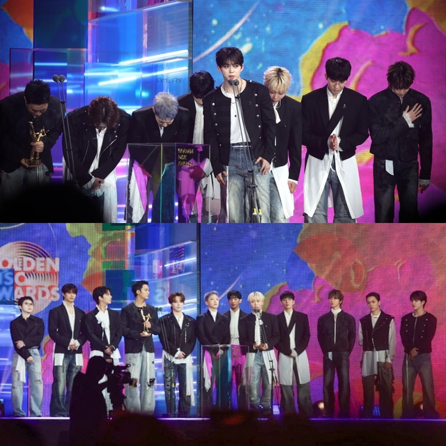 GDA 2025: Nhóm nam triệu bản tiếp tục càn quét Daesang, nhóm nữ bị ghét nhất Kpop hoá "trò đùa"- Ảnh 2.
GDA 2025: Nhóm nam triệu bản tiếp tục càn quét Daesang, nhóm nữ bị ghét nhất Kpop hoá "trò đùa"- Ảnh 2.