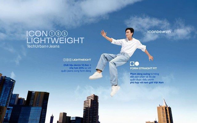 ICON105 Lightweight™ - Jeans siêu nhẹ mọi chuyển động, không giới hạn phong cách- Ảnh 1.