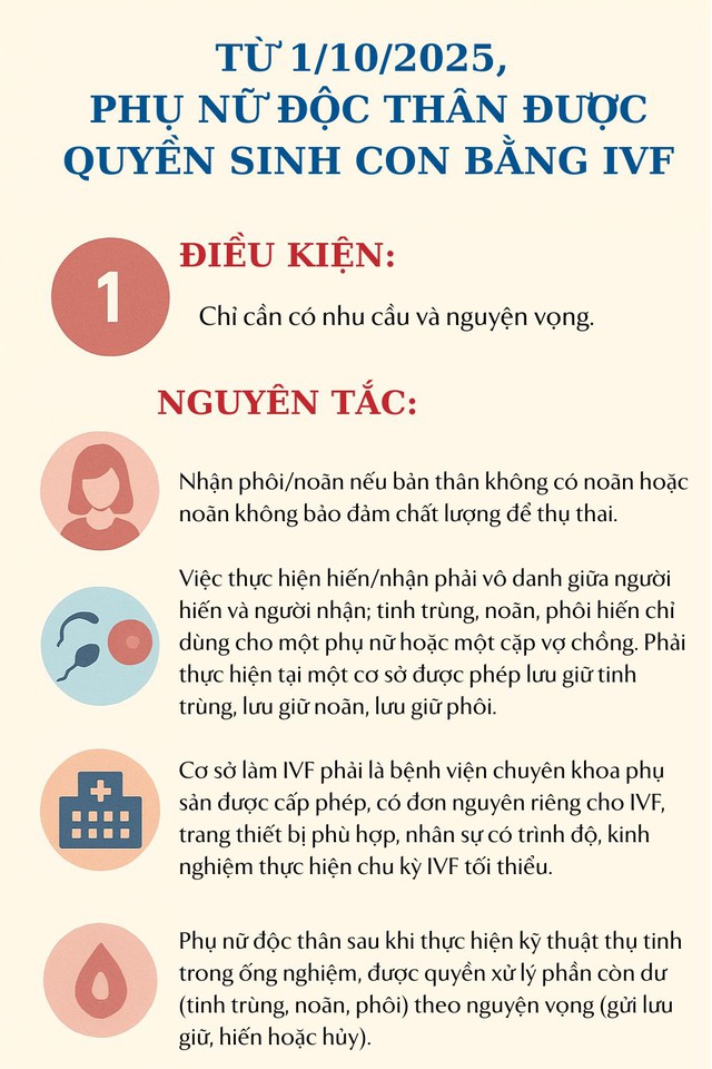 Từ hôm nay, phụ nữ độc thân có quyền đông lạnh trứng, làm IVF để sinh con: Điều kiện là gì?- Ảnh 4.