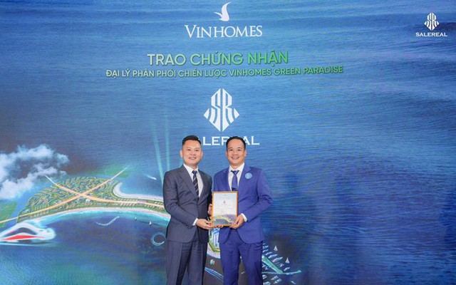 SaleReal chính thức trở thành đại lý F1 phân phối Vinhomes Green Paradise- Ảnh 1.