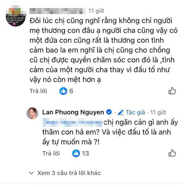 Lan Phương lên tiếng trước nghi vấn ngăn cản chồng cũ đến thăm con
- Ảnh 2. Lan Phương lên tiếng trước nghi vấn ngăn cản chồng cũ đến thăm con
- Ảnh 2.