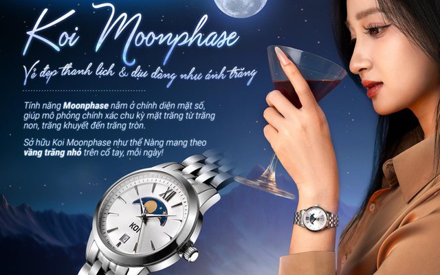 KOI Moonphase: Nghệ thuật đồng hồ phô diễn ánh trăng- Ảnh 1.