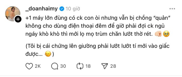 Doãn Hải My bị Đoàn Văn Hậu “cấm” dùng điện thoại buổi đêm- Ảnh 1.