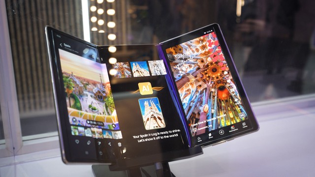 Thông tin mới nhất về điện thoại gập ba sắp ra mắt của Samsung- Ảnh 2.