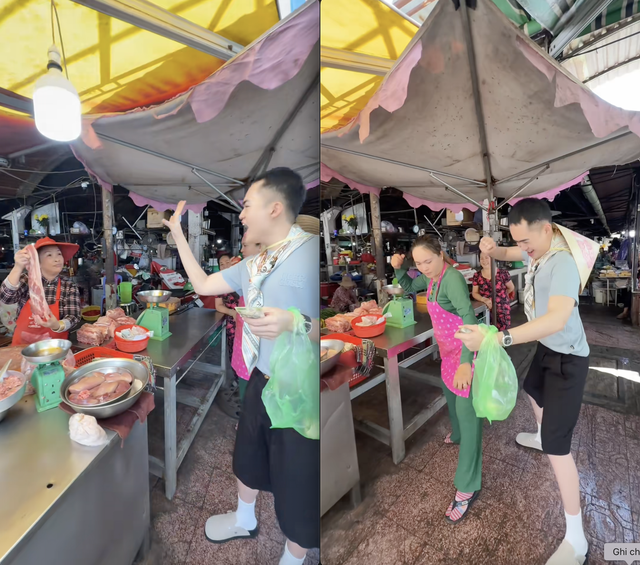 Mua 1 miếng thịt mà Tina Thảo Thi và tiểu thương phải giành giật nhau- Ảnh 1. Mua 1 miếng thịt mà Tina Thảo Thi và tiểu thương phải giành giật nhau- Ảnh 1.