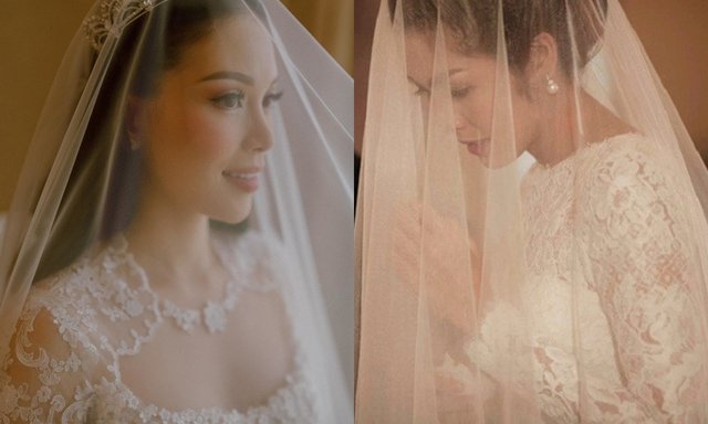 Váy cưới của Tiên Nguyễn, Hà Tăng và Linh Rin: 2 chị dâu không dám làm 1 điều như em chồng- Ảnh 6. Váy cưới của Tiên Nguyễn, Hà Tăng và Linh Rin: 2 chị dâu không dám làm 1 điều như em chồng- Ảnh 6.