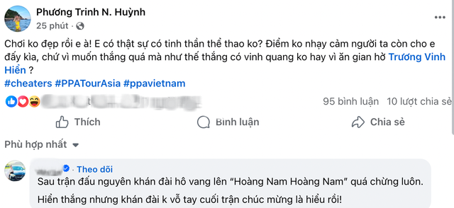 Vợ Lý Hoàng Nam bức xúc tố Trương Vinh Hiển "ăn gian" khiến chồng mình thua oan ở PPA Tour Asia - Vietnam Cup 2025- Ảnh 2.