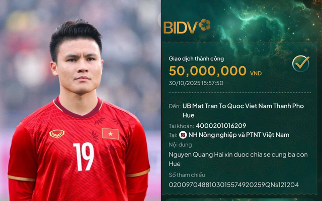 Ấm lòng tình đồng bào: Quang Hải, Duy Mạnh và dàn cầu thủ Việt ủng hộ bà con vùng lũ- Ảnh 1. Ấm lòng tình đồng bào: Quang Hải, Duy Mạnh và dàn cầu thủ Việt ủng hộ bà con vùng lũ- Ảnh 1.