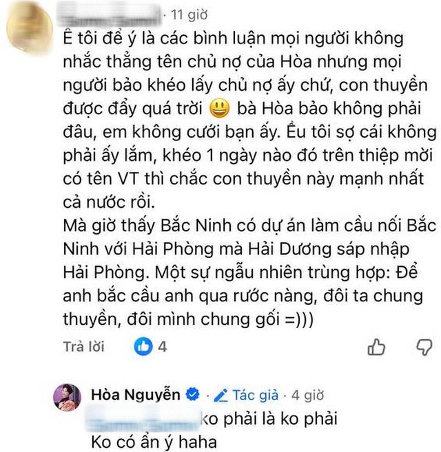 Hoà Minzy bất ngờ nhắn Văn Toàn: "Tôi cưới bạn..." khiến phần bình luận bùng nổ, lộ cả thời điểm tổ chức đám cưới?- Ảnh 5. Hoà Minzy bất ngờ nhắn Văn Toàn: "Tôi cưới bạn..." khiến phần bình luận bùng nổ, lộ cả thời điểm tổ chức đám cưới?- Ảnh 5.