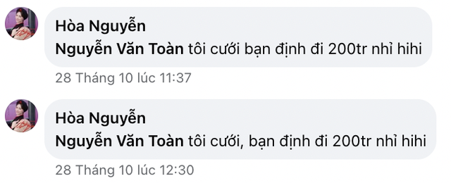 Hoà Minzy bất ngờ nhắn Văn Toàn: "Tôi cưới bạn..." khiến phần bình luận bùng nổ, lộ cả thời điểm tổ chức đám cưới?- Ảnh 2. Hoà Minzy bất ngờ nhắn Văn Toàn: "Tôi cưới bạn..." khiến phần bình luận bùng nổ, lộ cả thời điểm tổ chức đám cưới?- Ảnh 2.