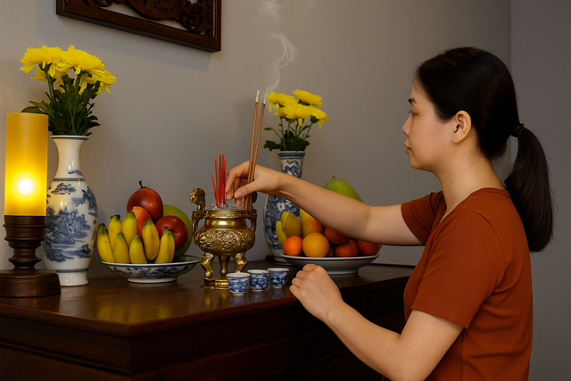 10 lưu ý khi thắp hương ngày Rằm- Ảnh 1.