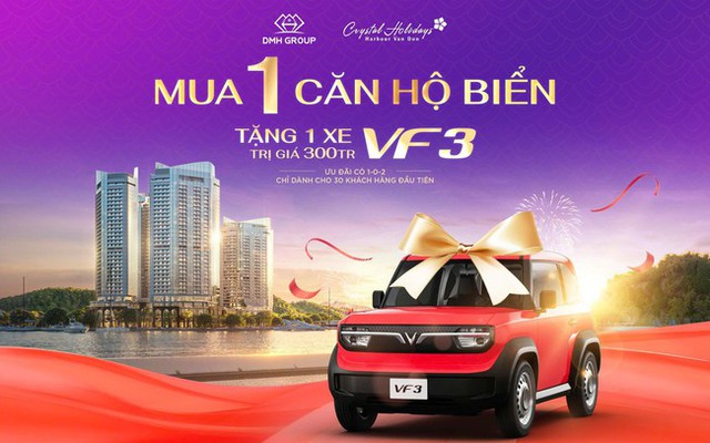 Crystal Holidays Harbour Vân Đồn tung chính sách “Mua nhà tặng xe VF3” gây sốt thị trường- Ảnh 1.