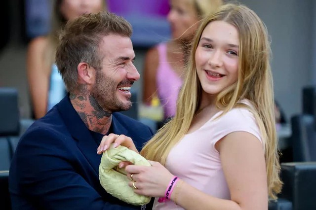 Tiểu thư út Harper khiến David Beckham “tan nát cõi lòng”- Ảnh 1. Tiểu thư út Harper khiến David Beckham “tan nát cõi lòng”- Ảnh 1.