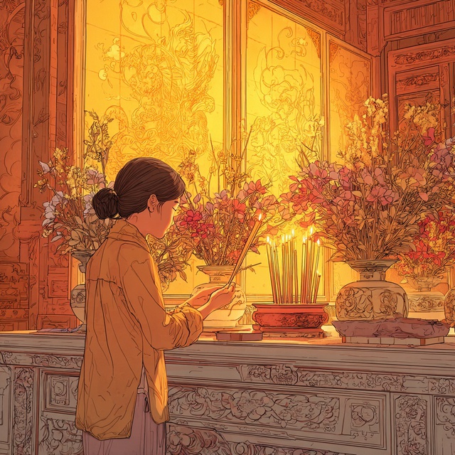 Vì sao nên thắp hương buổi sáng?- Ảnh 2. Vì sao nên thắp hương buổi sáng?- Ảnh 2.