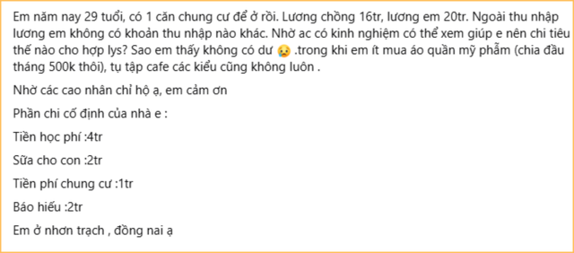 Bảng chi tiêu hết nói nổi- Ảnh 1. Bảng chi tiêu hết nói nổi- Ảnh 1.