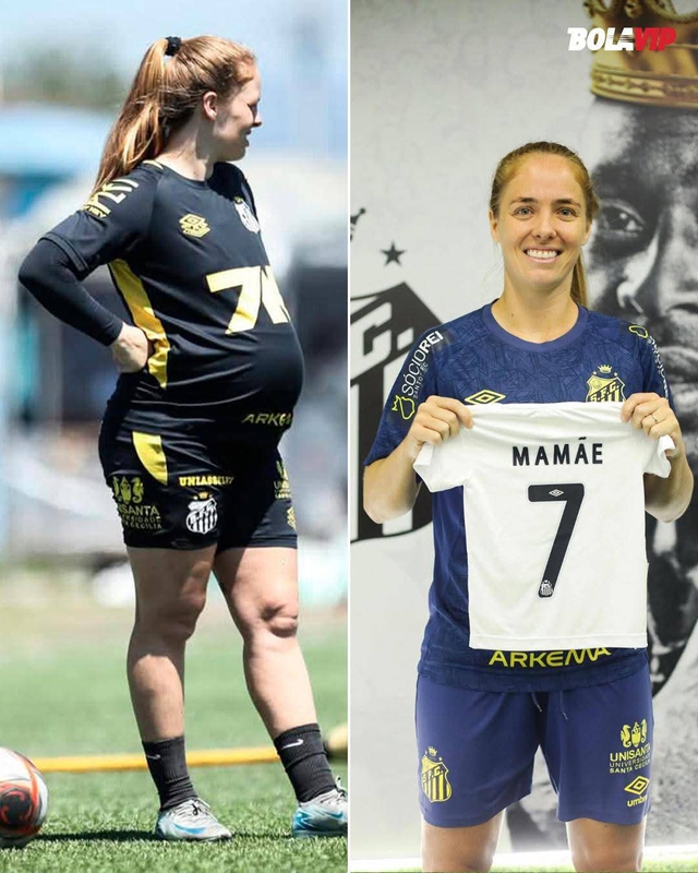 Nữ cầu thủ mang thai 8 tháng vẫn ra sân tập luyện- Ảnh 2.