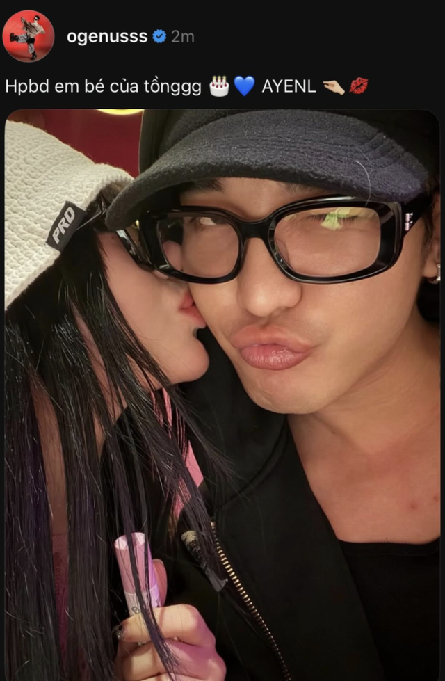 Chuyện gì đây: 1 Anh Trai Say Hi công khai đăng ảnh hôn má, nói lời yêu với hot TikToker Ciin!- Ảnh 1. Chuyện gì đây: 1 Anh Trai Say Hi công khai đăng ảnh hôn má, nói lời yêu với hot TikToker Ciin!- Ảnh 1.