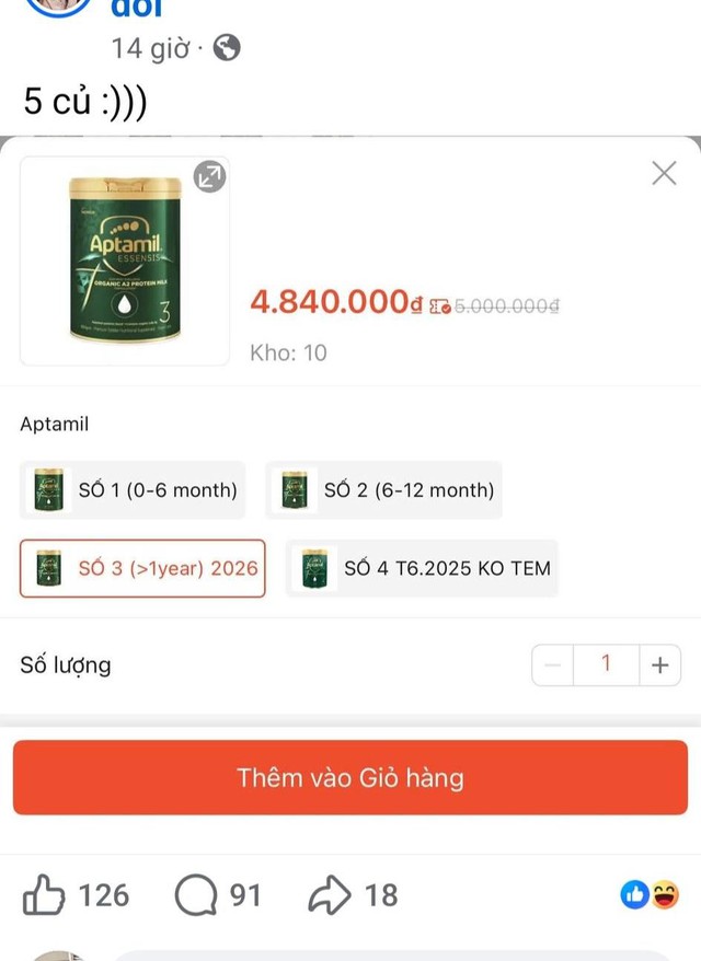 Giá "Ap Úc" vẫn tăng phi mã, từ 1,7 lên gần 5 triệu/hộp: Mua 1 hộp sữa cho con, bay gần nửa chỉ vàng!- Ảnh 3.