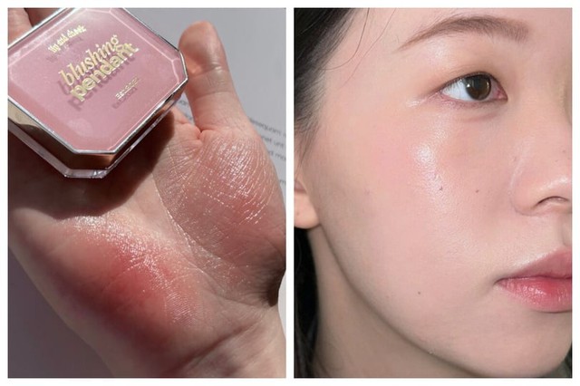 Hot nhất năm nay là trend má hồng kiêm highlighter: Da căng bóng tự nhiên, lên ảnh xinh như công chúa- Ảnh 5. Hot nhất năm nay là trend má hồng kiêm highlighter: Da căng bóng tự nhiên, lên ảnh xinh như công chúa- Ảnh 5.