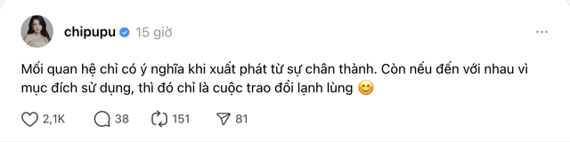 Chi Pu lại bóng gió ai mà phải đính chính về Văn Mai Hương?- Ảnh 1.