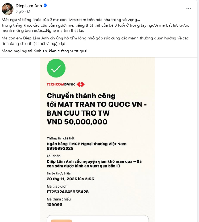 Trấn Thành - Hương Giang cùng dàn sao Việt đồng lòng hướng về người dân vùng lũ- Ảnh 7. Trấn Thành - Hương Giang cùng dàn sao Việt đồng lòng hướng về người dân vùng lũ- Ảnh 7.