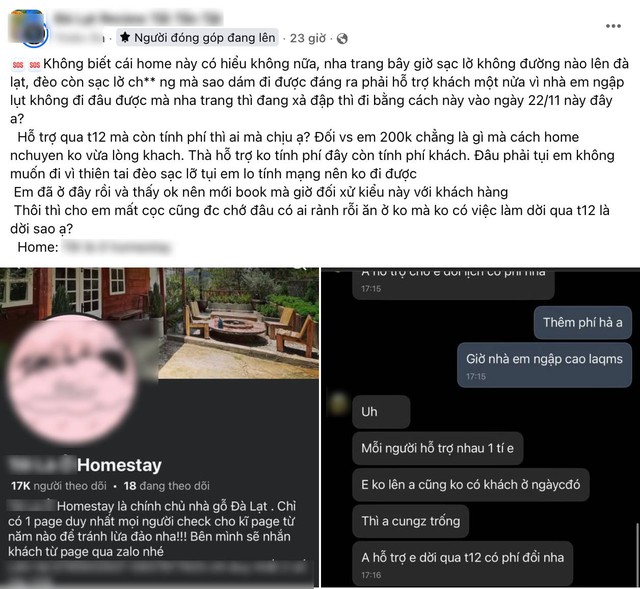 Homestay Đà Lạt xin lỗi giữa lúc khách hoang mang vì sạt lở: Đổi lịch vẫn bị tính phí?- Ảnh 1.