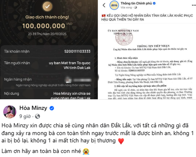 Trấn Thành - Hương Giang cùng dàn sao Việt đồng lòng hướng về người dân vùng lũ- Ảnh 1. Trấn Thành - Hương Giang cùng dàn sao Việt đồng lòng hướng về người dân vùng lũ- Ảnh 1.